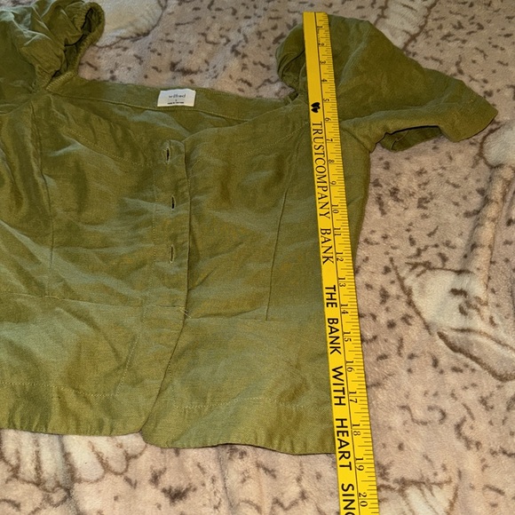 Wilfred green linen blend top - Picture 7 of 13